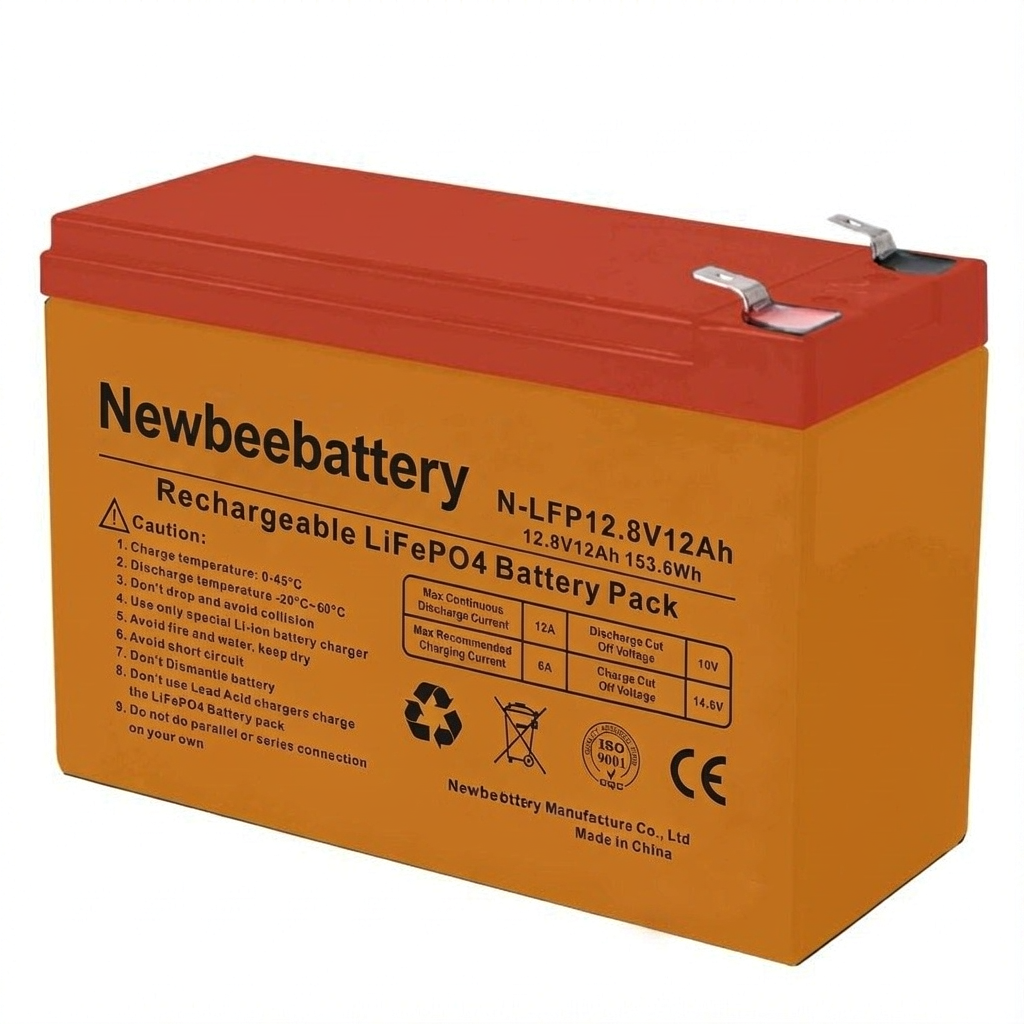 12.8V 12Ah LiFePO4 Battery