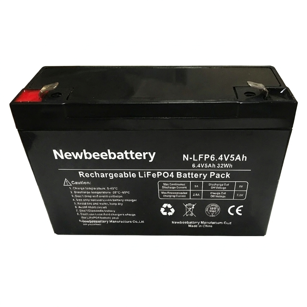 6.4V 4.5Ah LiFePO4 Battery